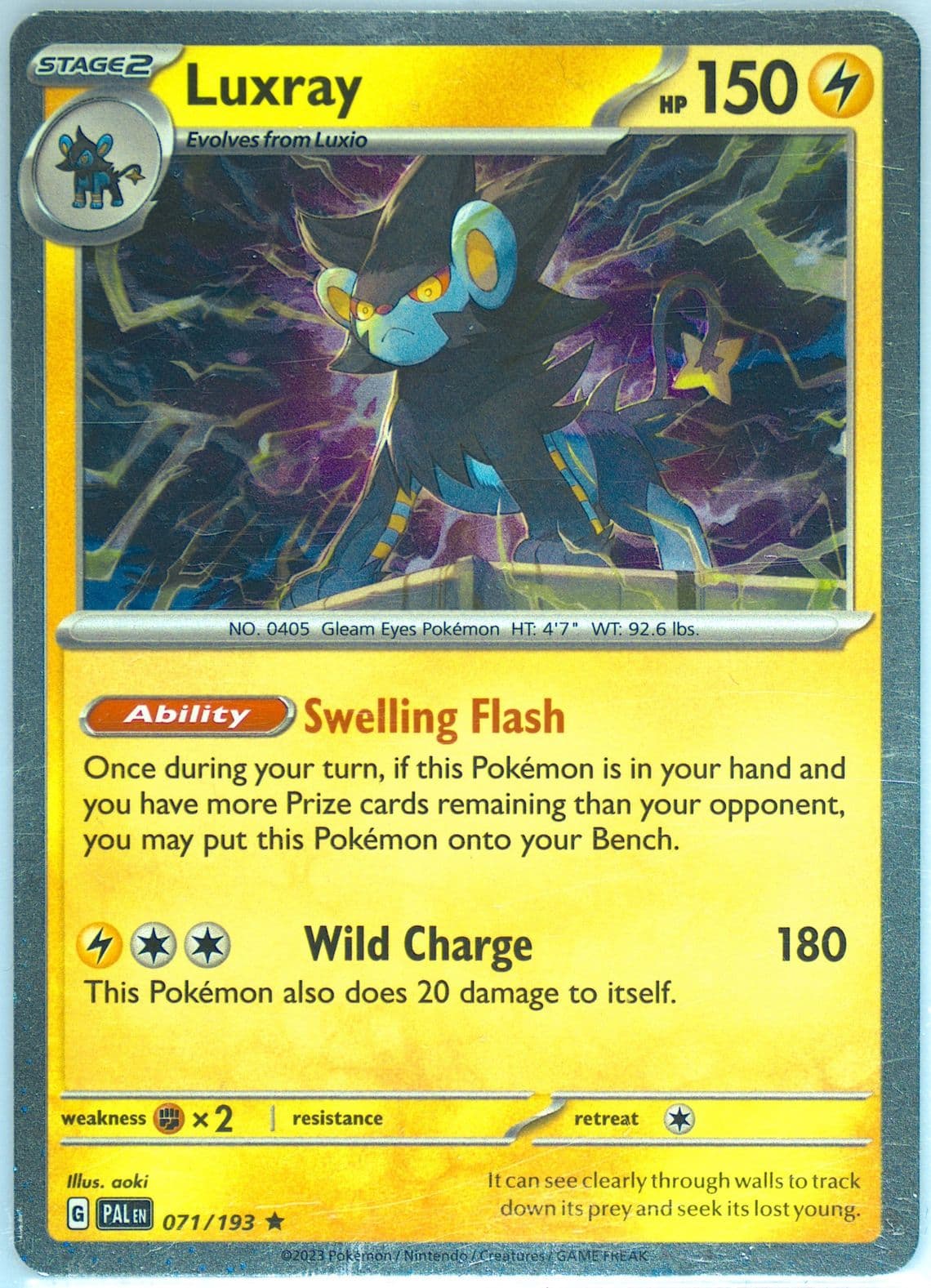 Luxray Cosmos Exclusive (071) 2023 Pokemon Pal EN-Paldea Evolved
