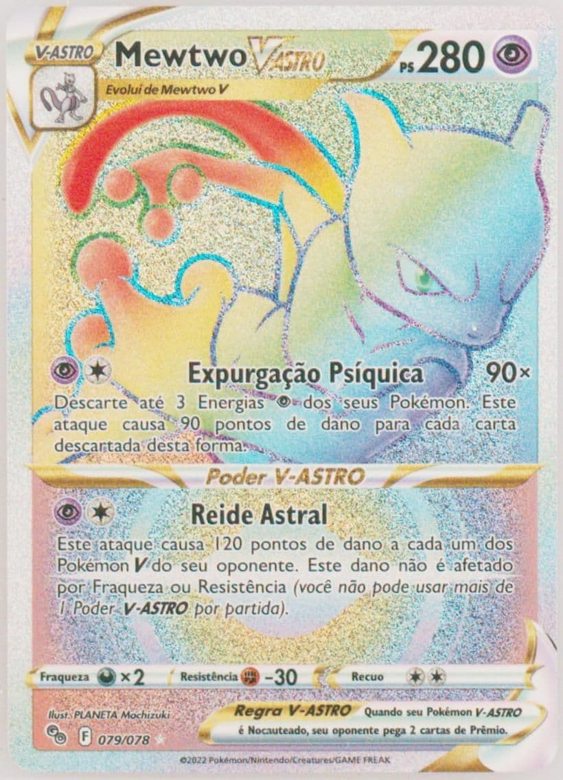 Full Art/Mewtwo Vastro Portuguese-Secret (079) 2022 Pokemon Go