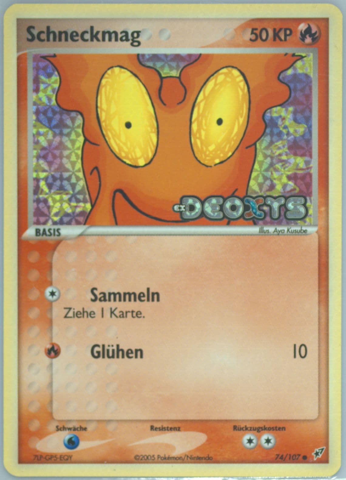 Schneckmag-Reverse Foil German (74) 2005 Pokemon EX Deoxys