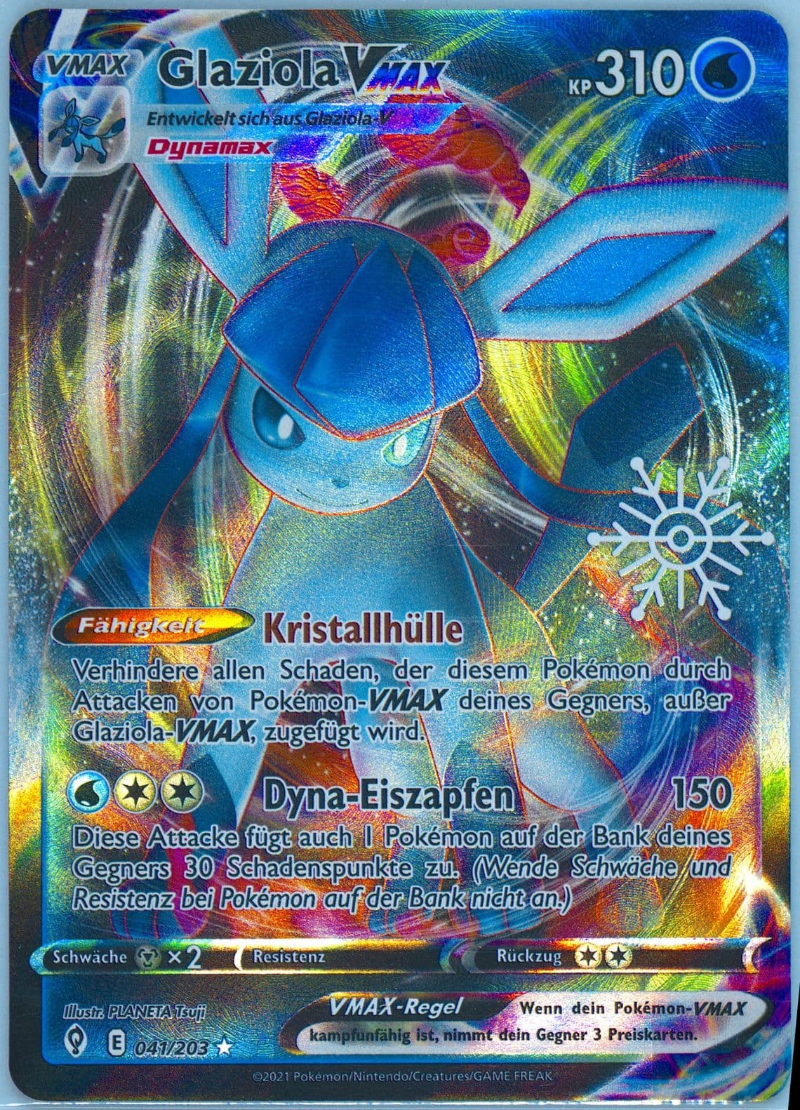 Glaceon Vmax German (041) 2023 Pokemon Holiday Calendar