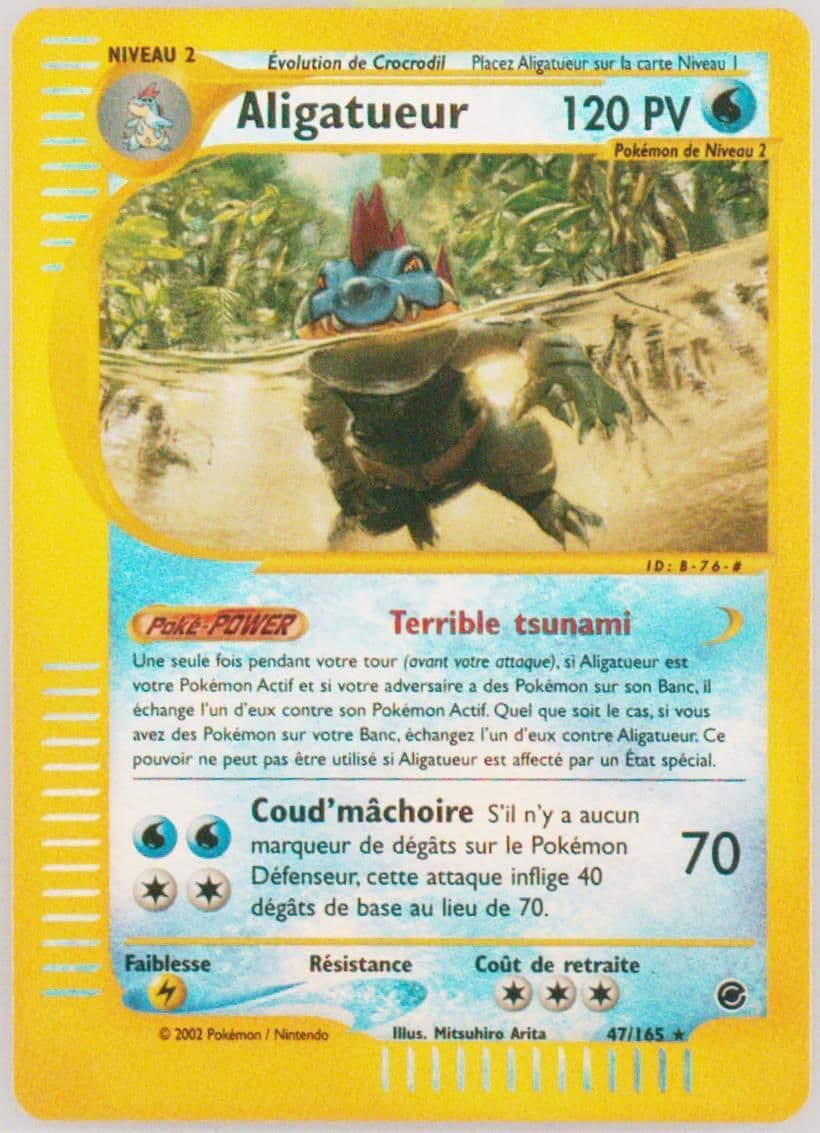 Aligatueur-Reverse Foil (47) 2003 Pokemon French Expedition