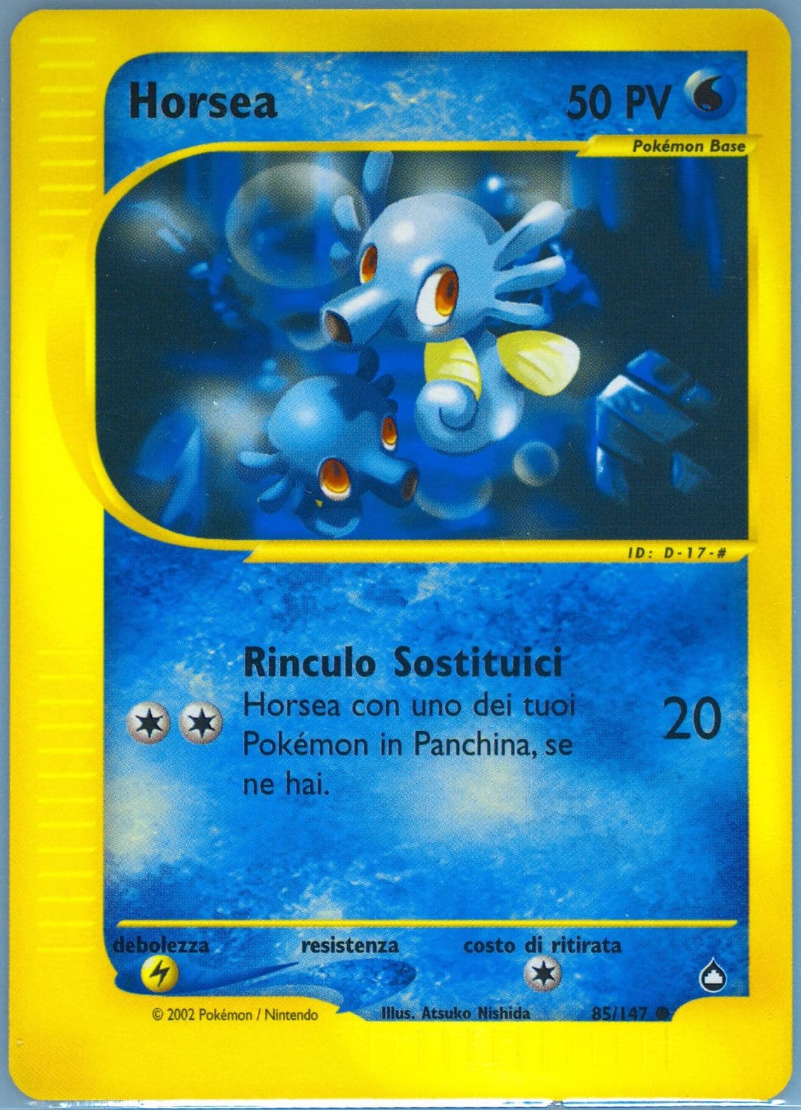 Horsea Italian (85) 2003 Pokemon Aquapolis