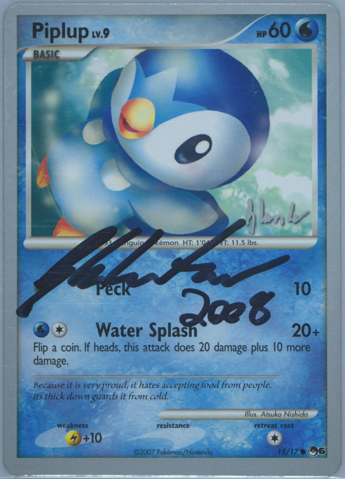 Piplup Empotech (15) 2008 Pokemon World Championships Promo