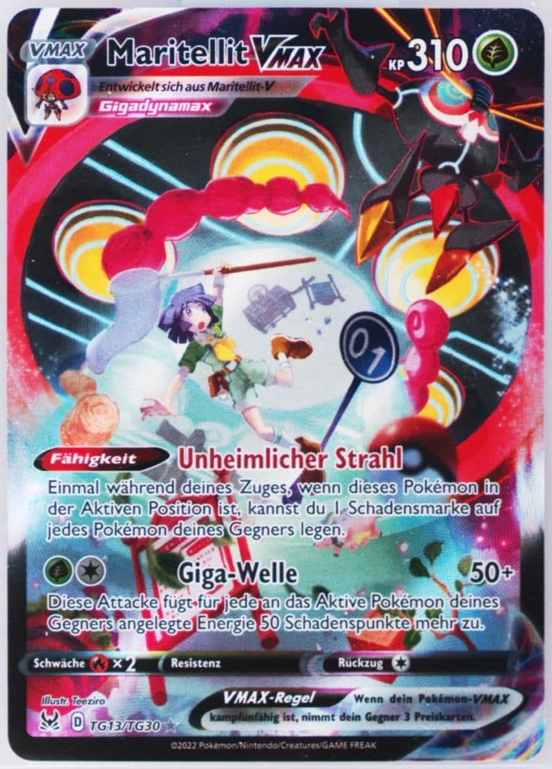 Full Art/Maritellit Vmax German (TG13) 2022 Pokemon Sword & Shield Lost Origin
