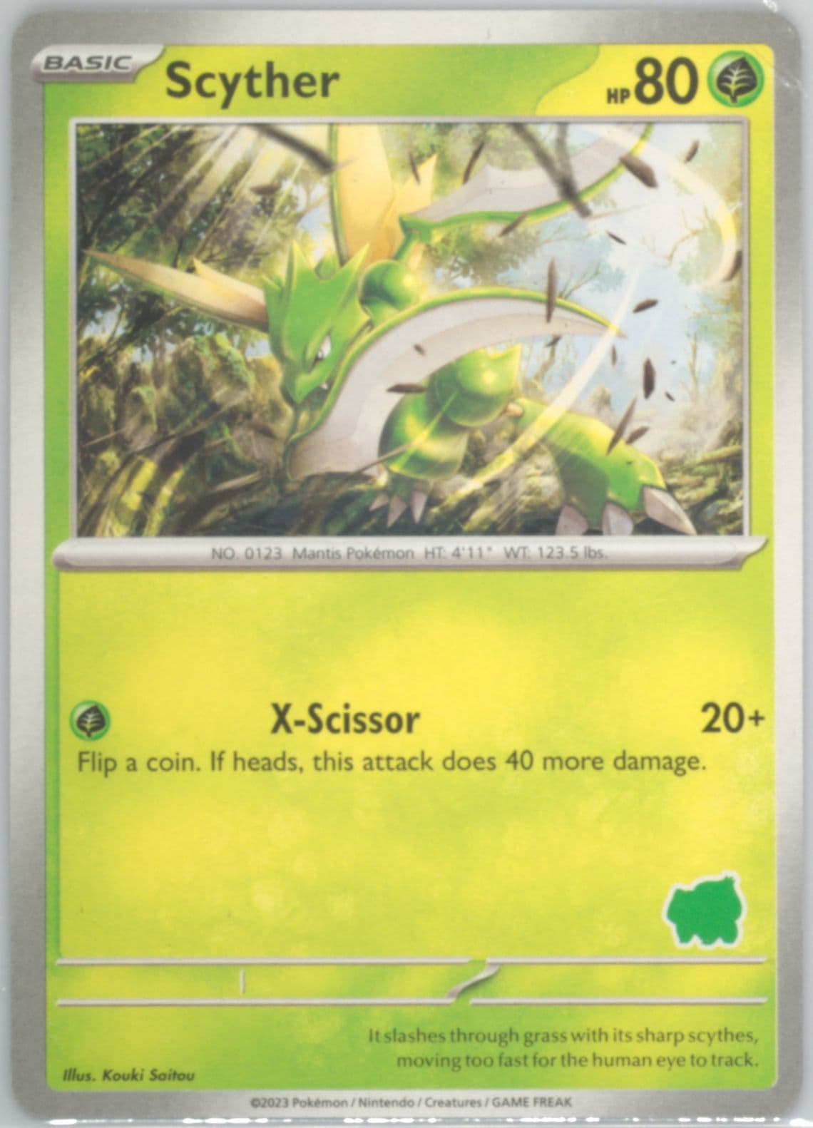 Scyther 2023 Pokemon My First Battle-Bulbasaur Deck