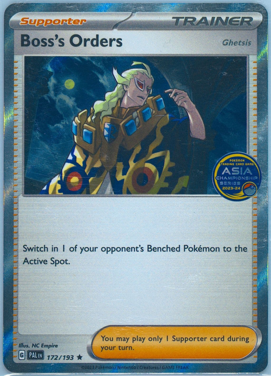 Boss's Orders South East Asia Championship 2023-24 (172) 2023 Pokemon Pal EN-Paldea Evolved