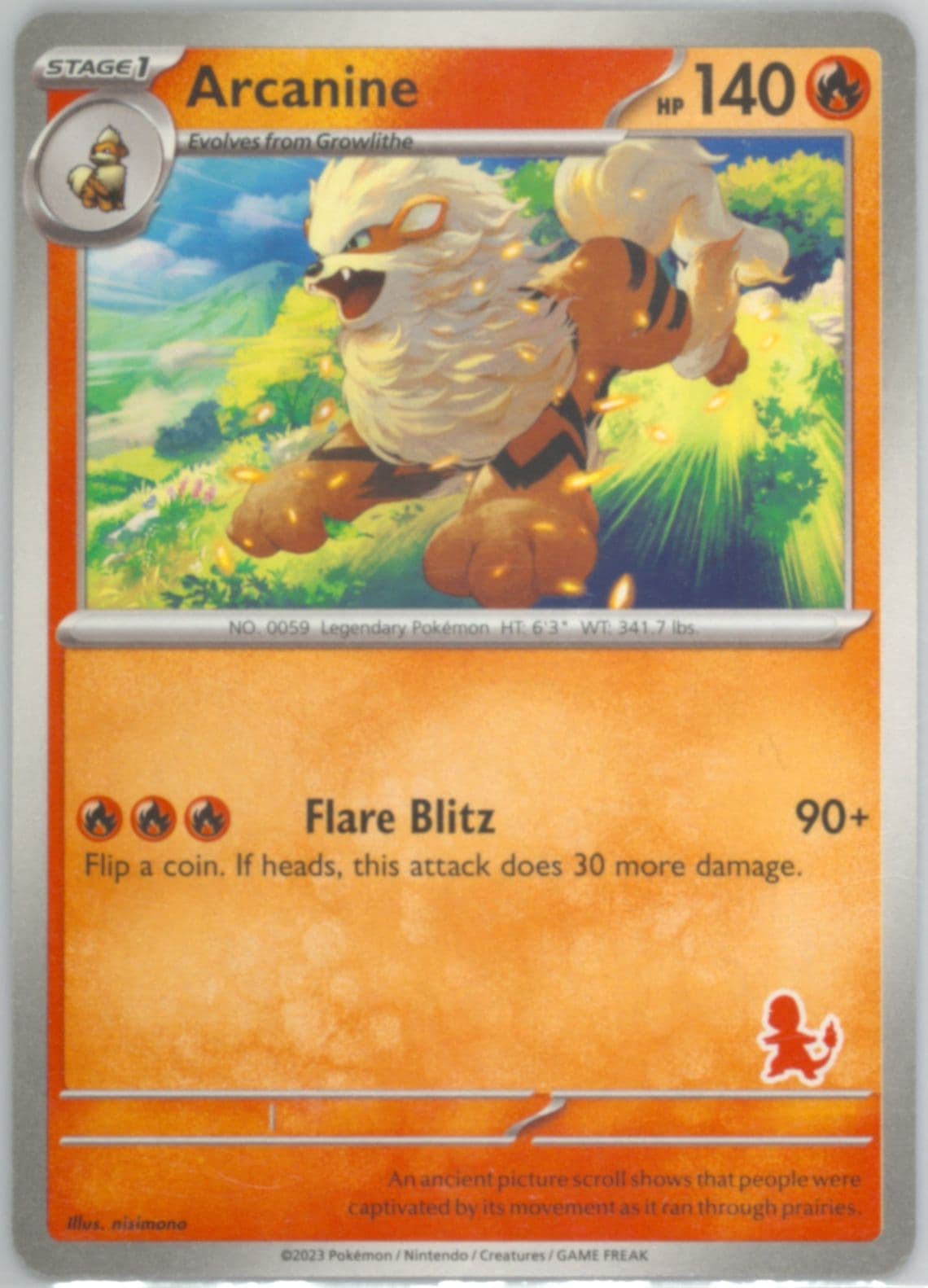 Arcanine 2023 Pokemon My First Battle-Charmander Deck