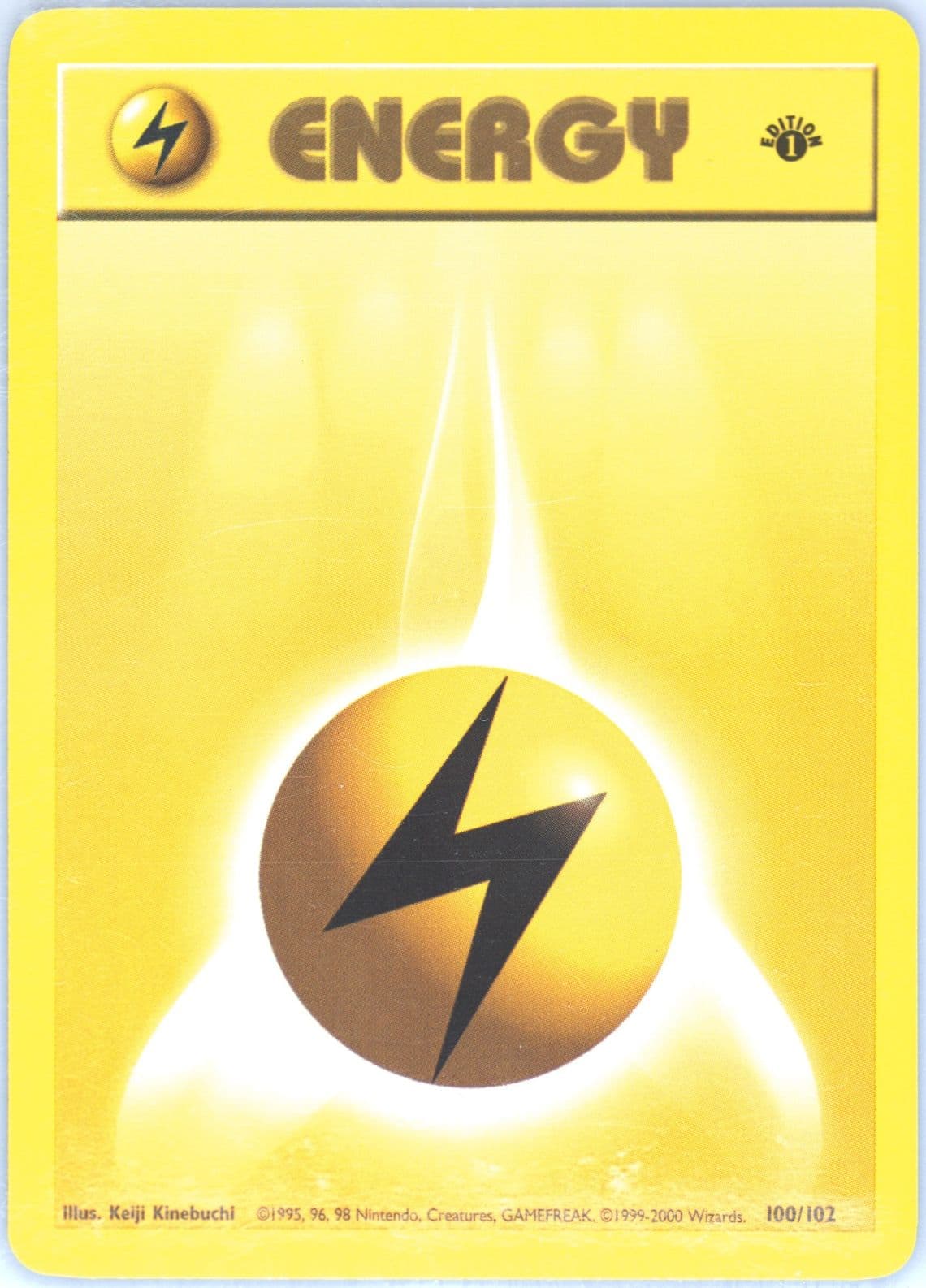 Lightning Energy 1st Edition (100) 2000 Pokemon Chinese