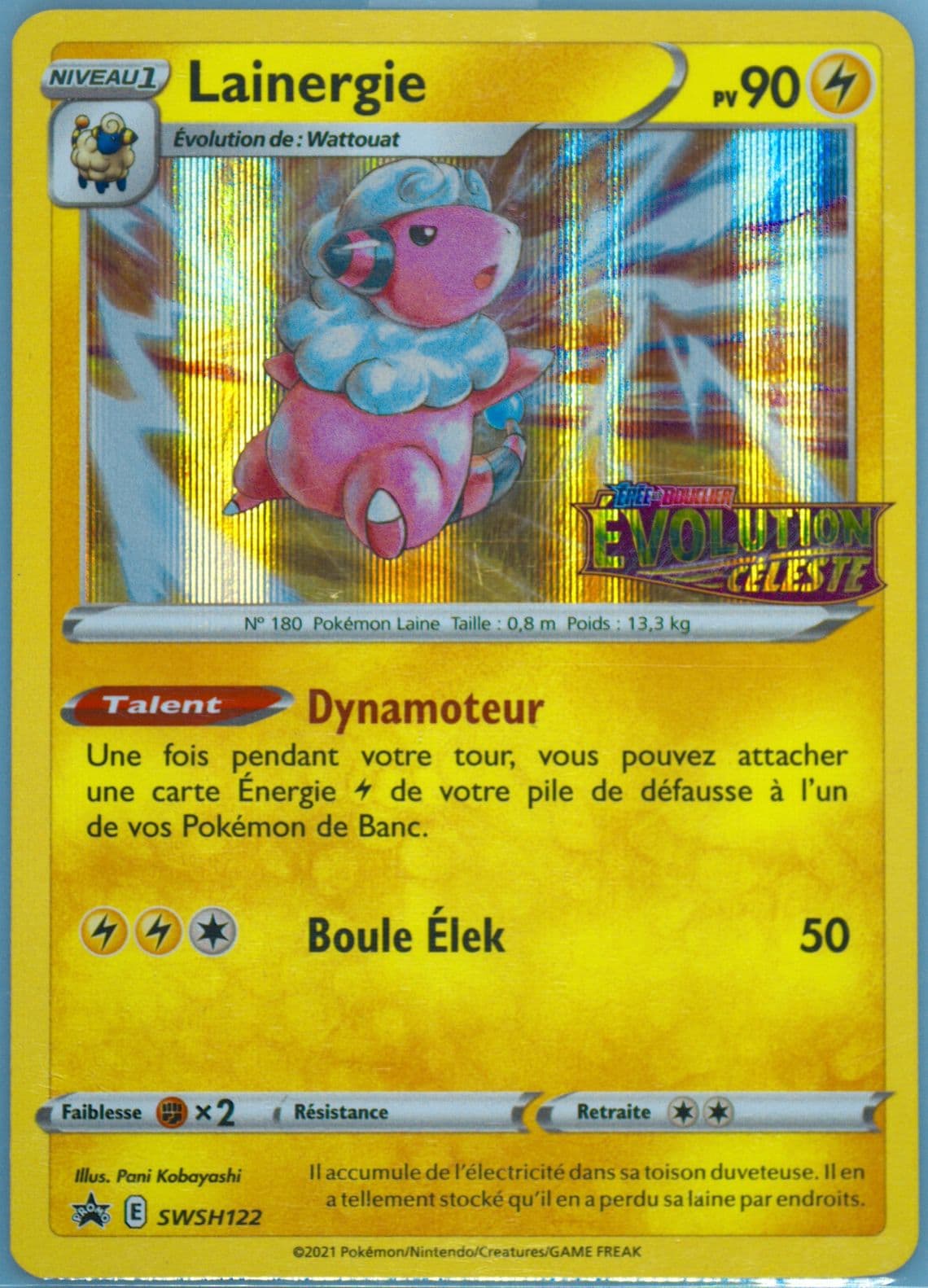 Lainergie-Holo Prerelease-French (122) 2023 Pokemon Swsh Black Star Promo