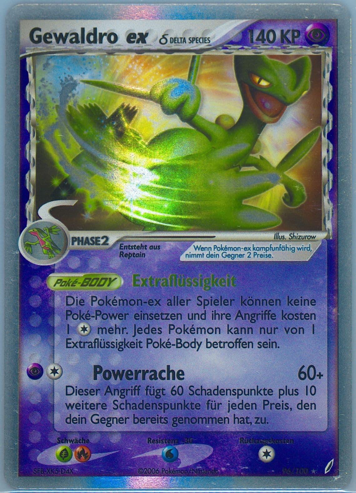 Gewaldro EX-Holo German (96) 2006 Pokemon EX Crystal Guardians