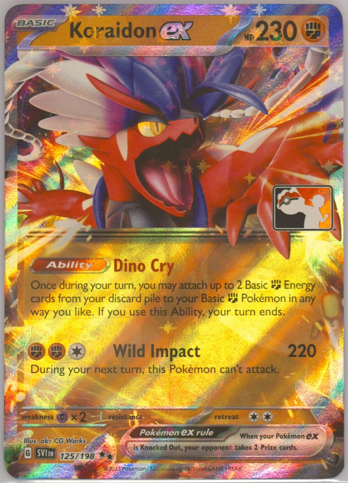 Koraidon EX (125) 2023-2024 Pokemon Play! Pokemon Prize Pack