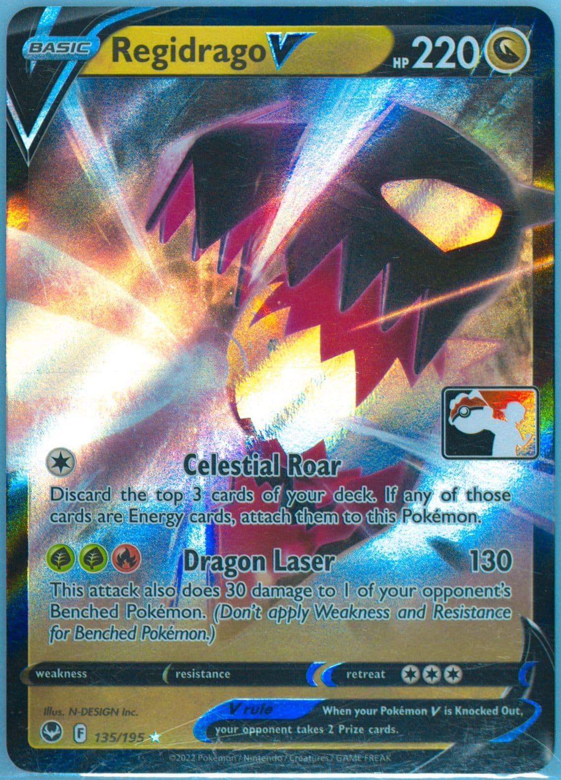 Regidrago V (135) 2023-2024 Pokemon Play! Pokemon Prize Pack