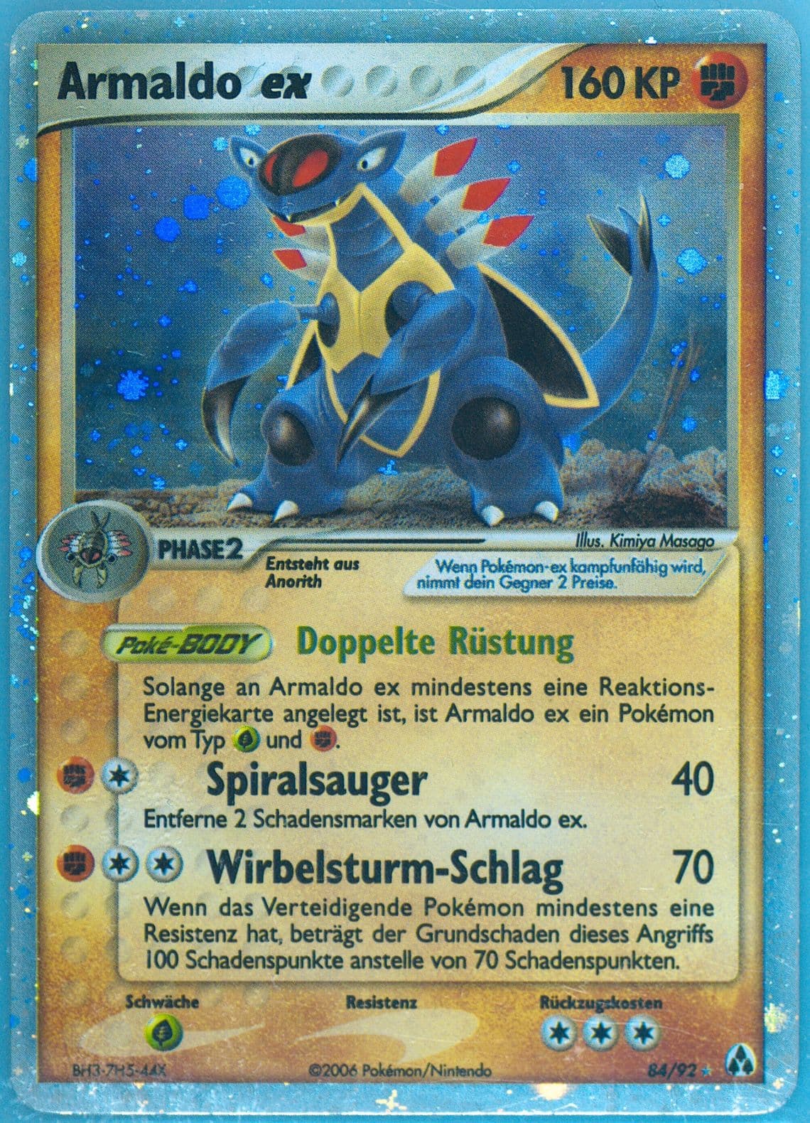 Armaldo EX-Holo German (84) 2006 Pokemon EX Legend Maker