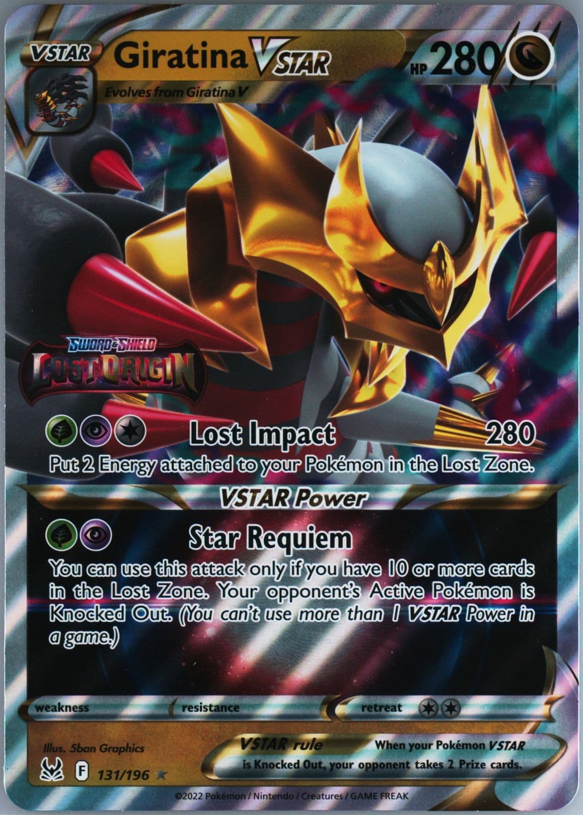Giratina Vstar Europe Exclusive-Jumbo (131) 2022 Pokemon Sword & Shield Lost Origin
