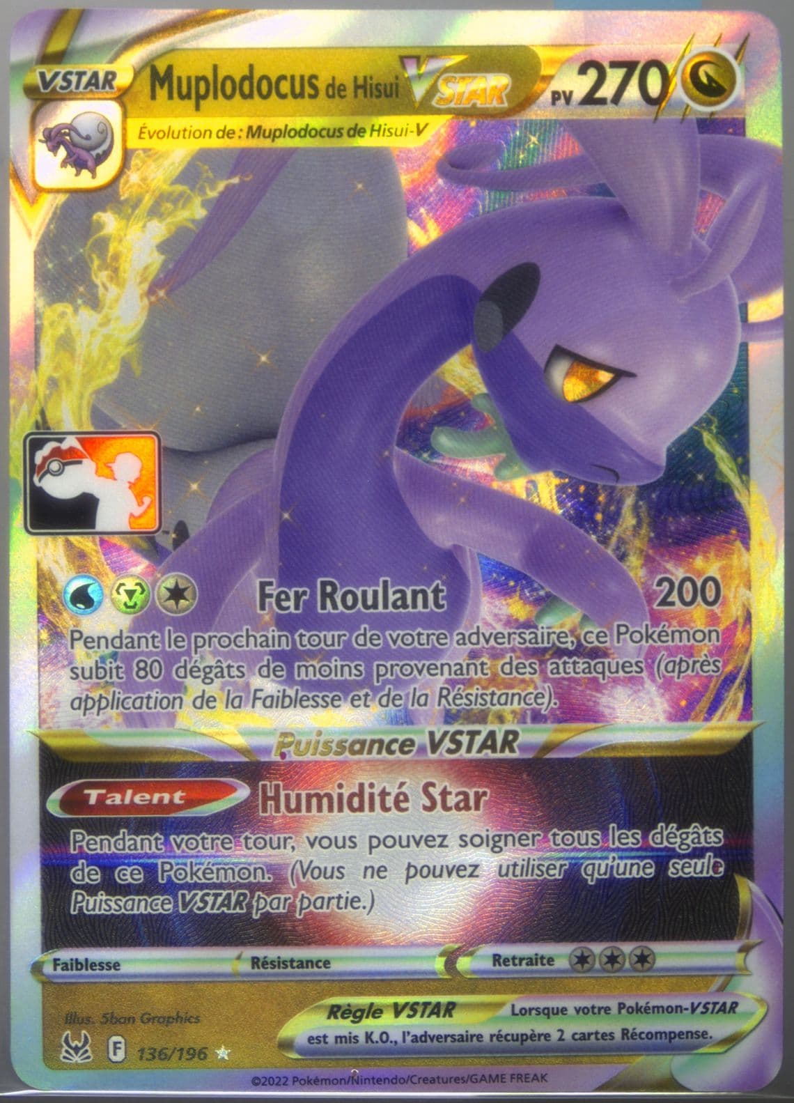 Hisuian Goodra Vstar French (136) 2023-2024 Pokemon Play! Pokemon Prize Pack