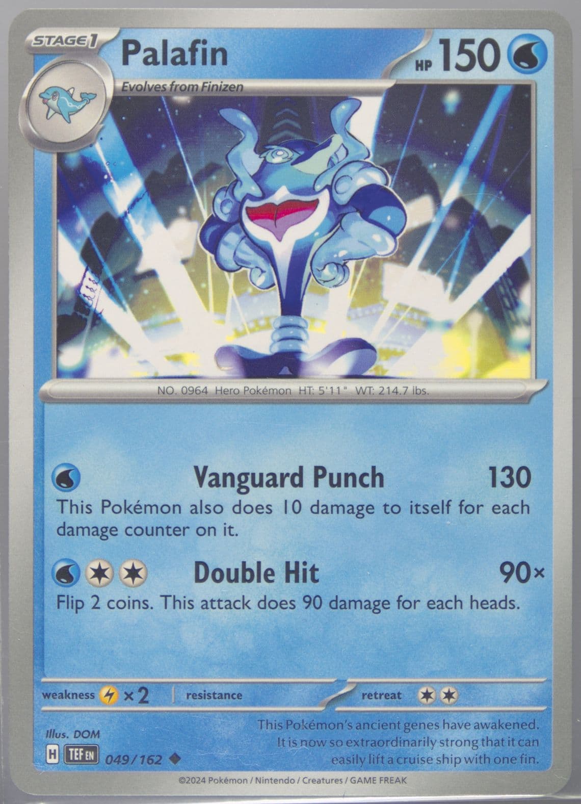 Palafin (049) 2024 Pokemon Tef EN-Temporal Forces
