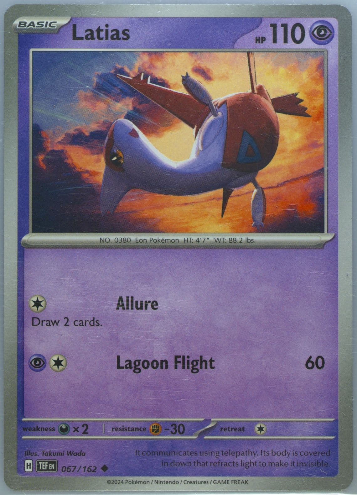 Latias (067) 2024 Pokemon Tef EN-Temporal Forces