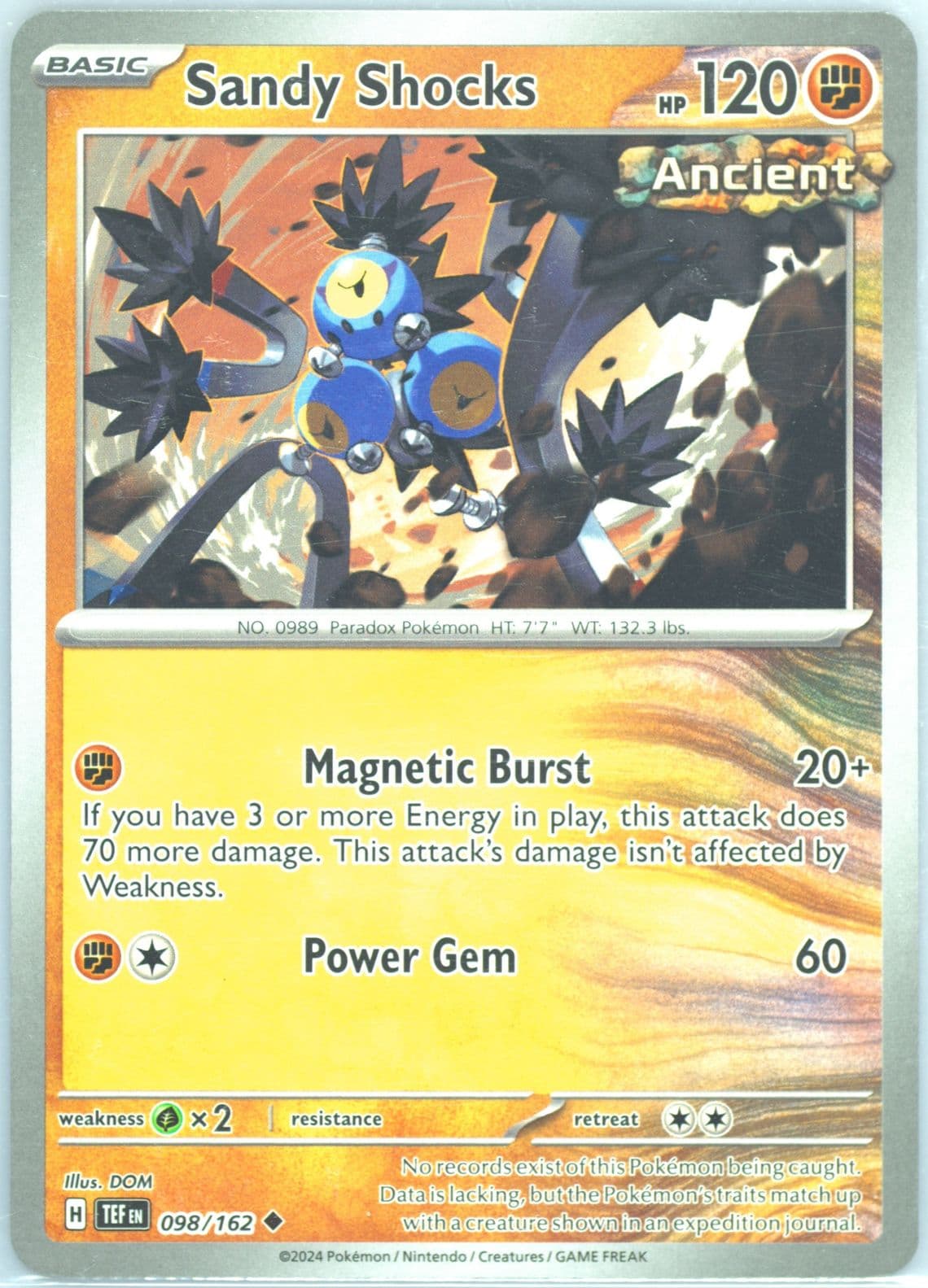 Sandy Shocks (098) 2024 Pokemon Tef EN-Temporal Forces