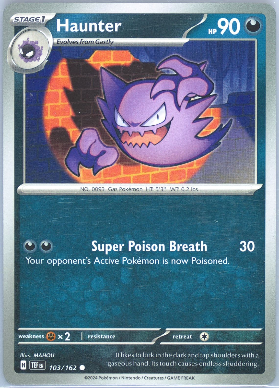 Haunter (103) 2024 Pokemon Tef EN-Temporal Forces