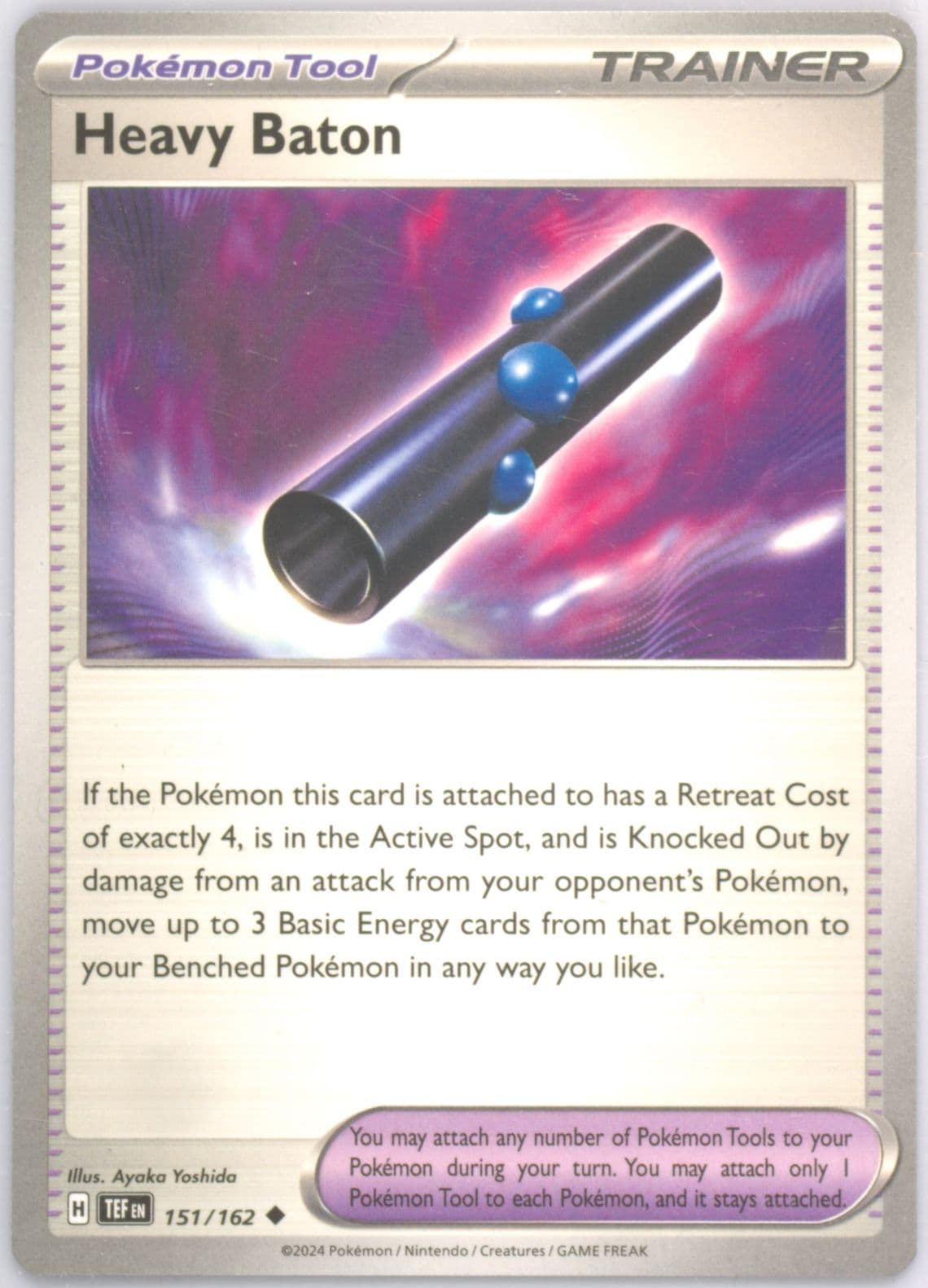 Heavy Baton (151) 2024 Pokemon Tef EN-Temporal Forces