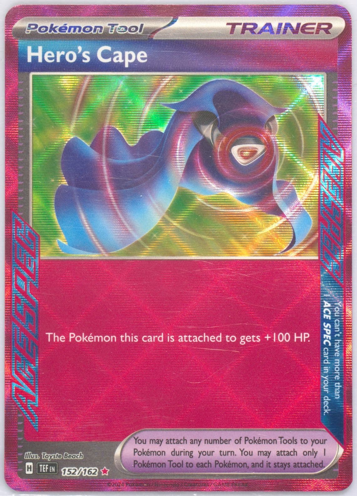 Hero's Cape (152) 2024 Pokemon Tef EN-Temporal Forces