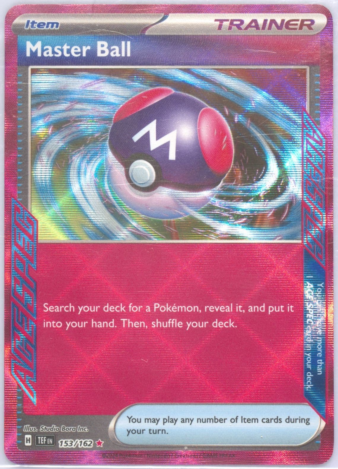 Master Ball (153) 2024 Pokemon Tef EN-Temporal Forces