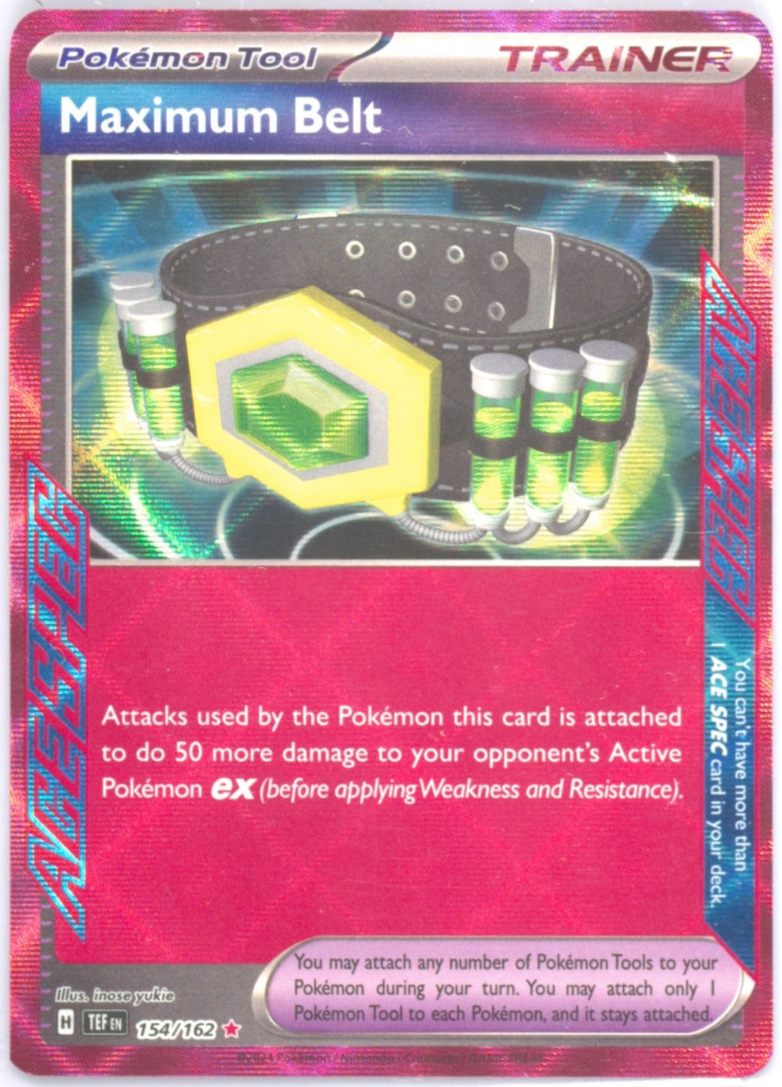 Maximum Belt (154) 2024 Pokemon Tef EN-Temporal Forces