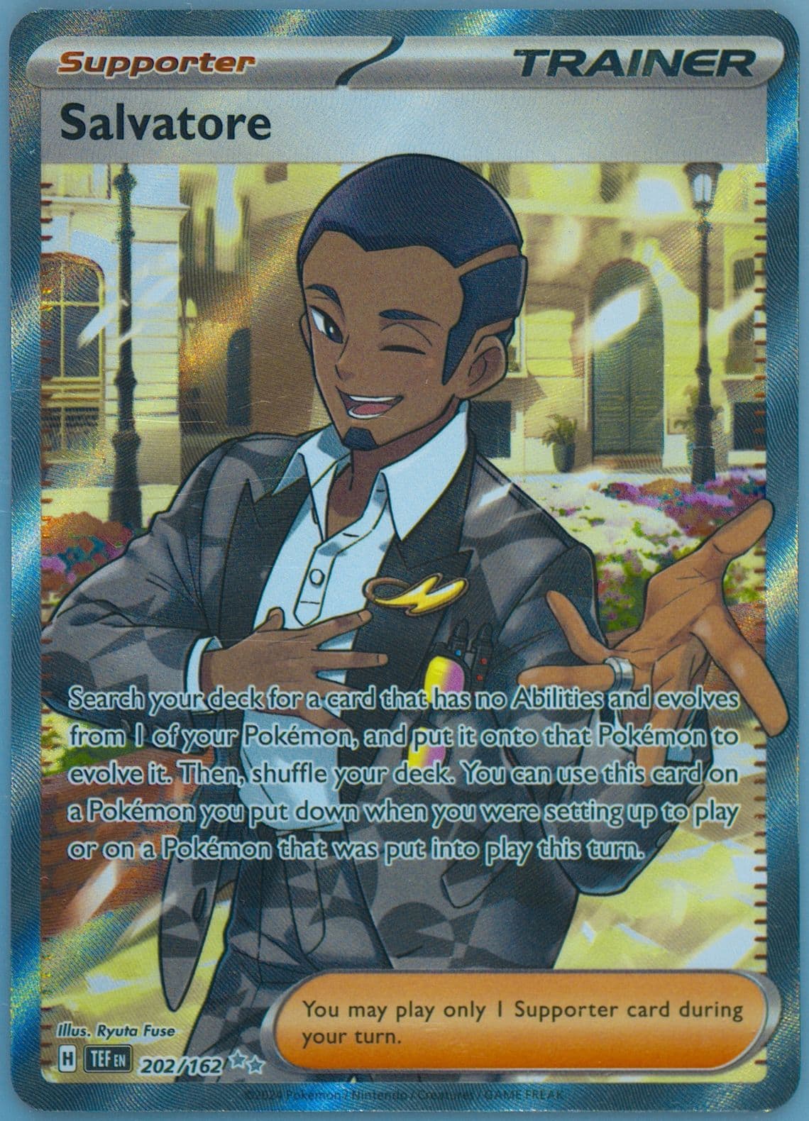 Salvatore Ultra Rare (202) 2024 Pokemon Tef EN-Temporal Forces