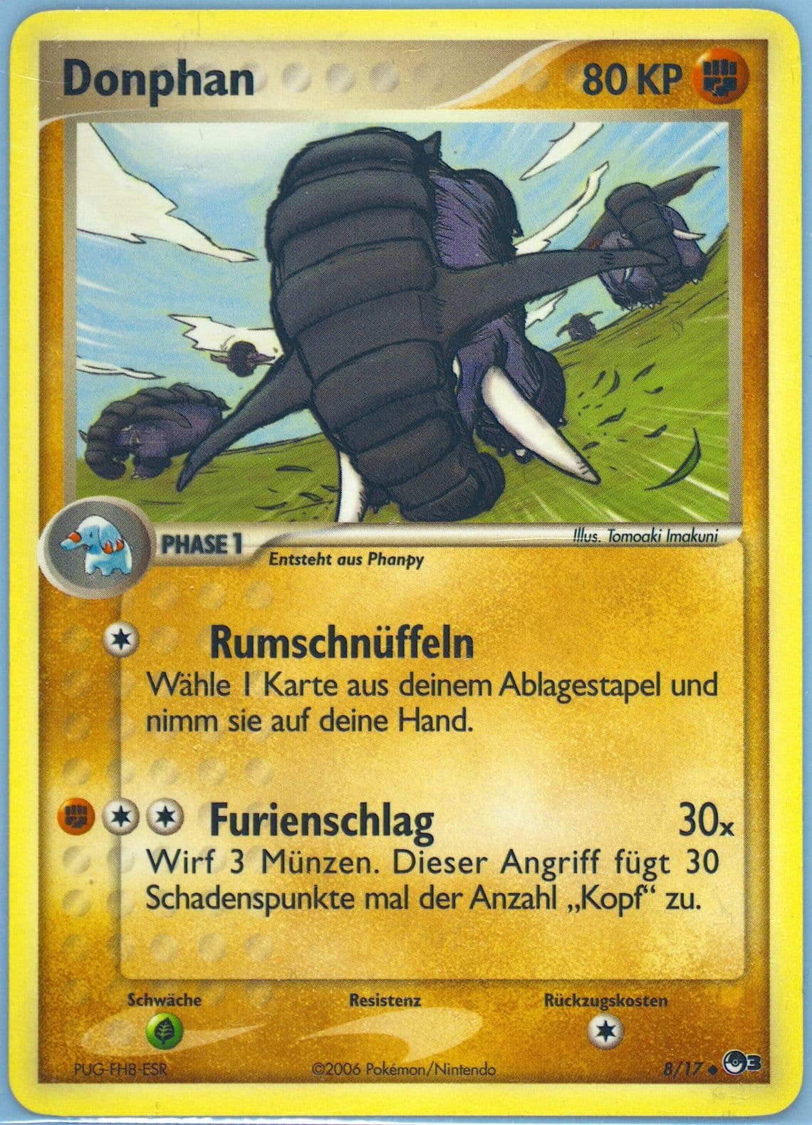 Donphan German (8) 2006 Pokemon Pop Series 3