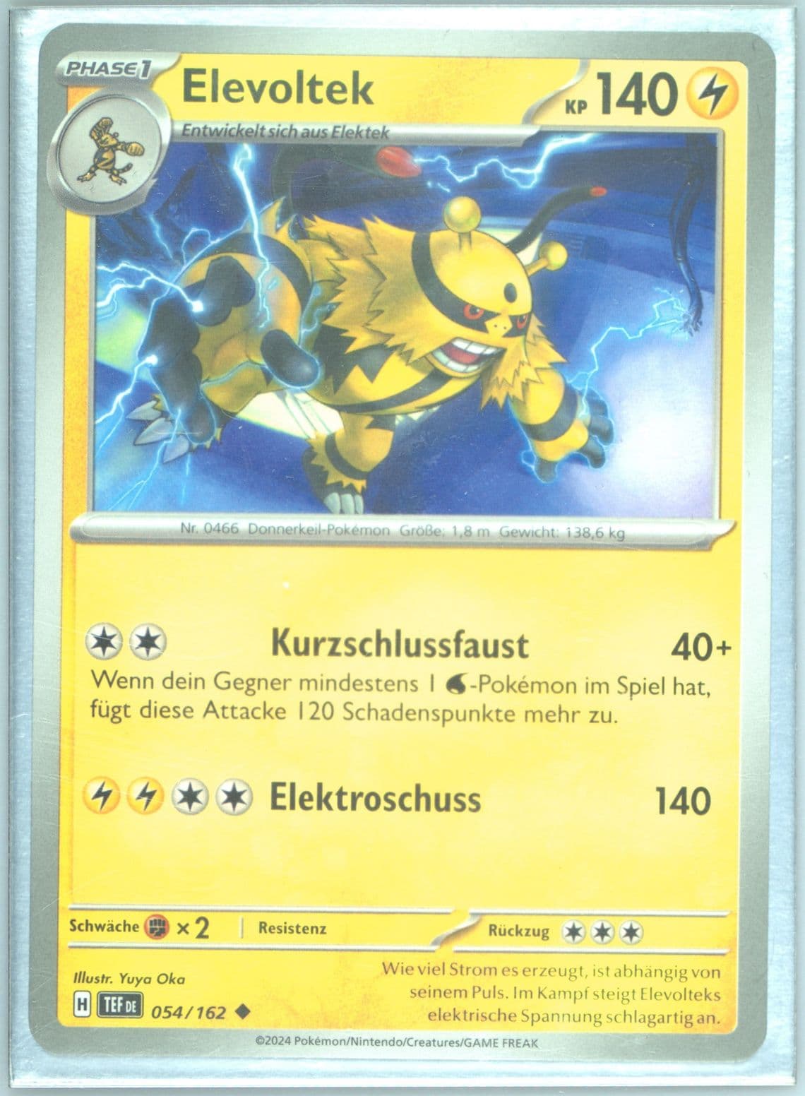 Electivire (054) 2024 Pokemon German Tef de-Temporal Forces