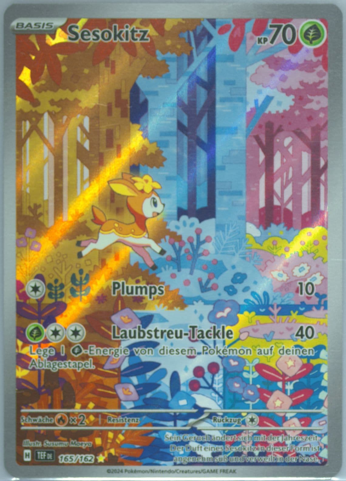 Deerling Illustration Rare (165) 2024 Pokemon German Tef de-Temporal Forces