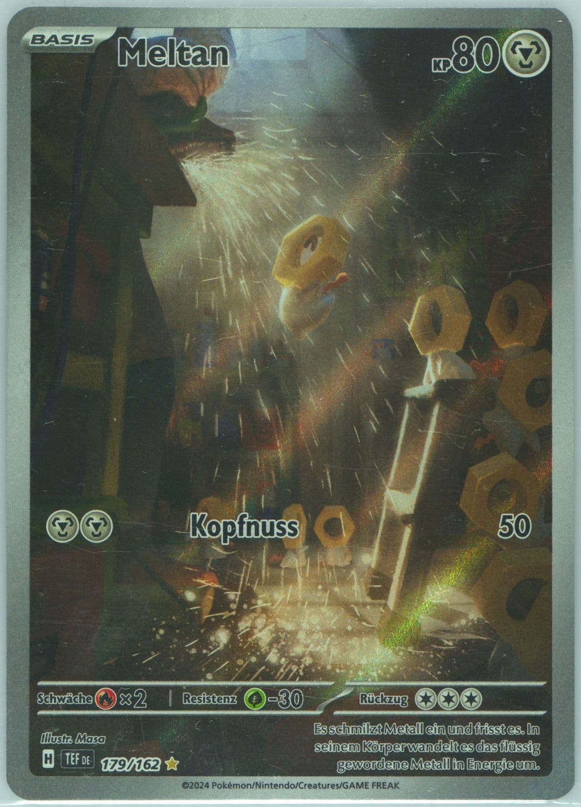 Meltan Illustration Rare (179) 2024 Pokemon German Tef de-Temporal Forces