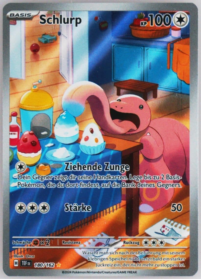 Lickitung Illustration Rare (180) 2024 Pokemon German Tef de-Temporal Forces