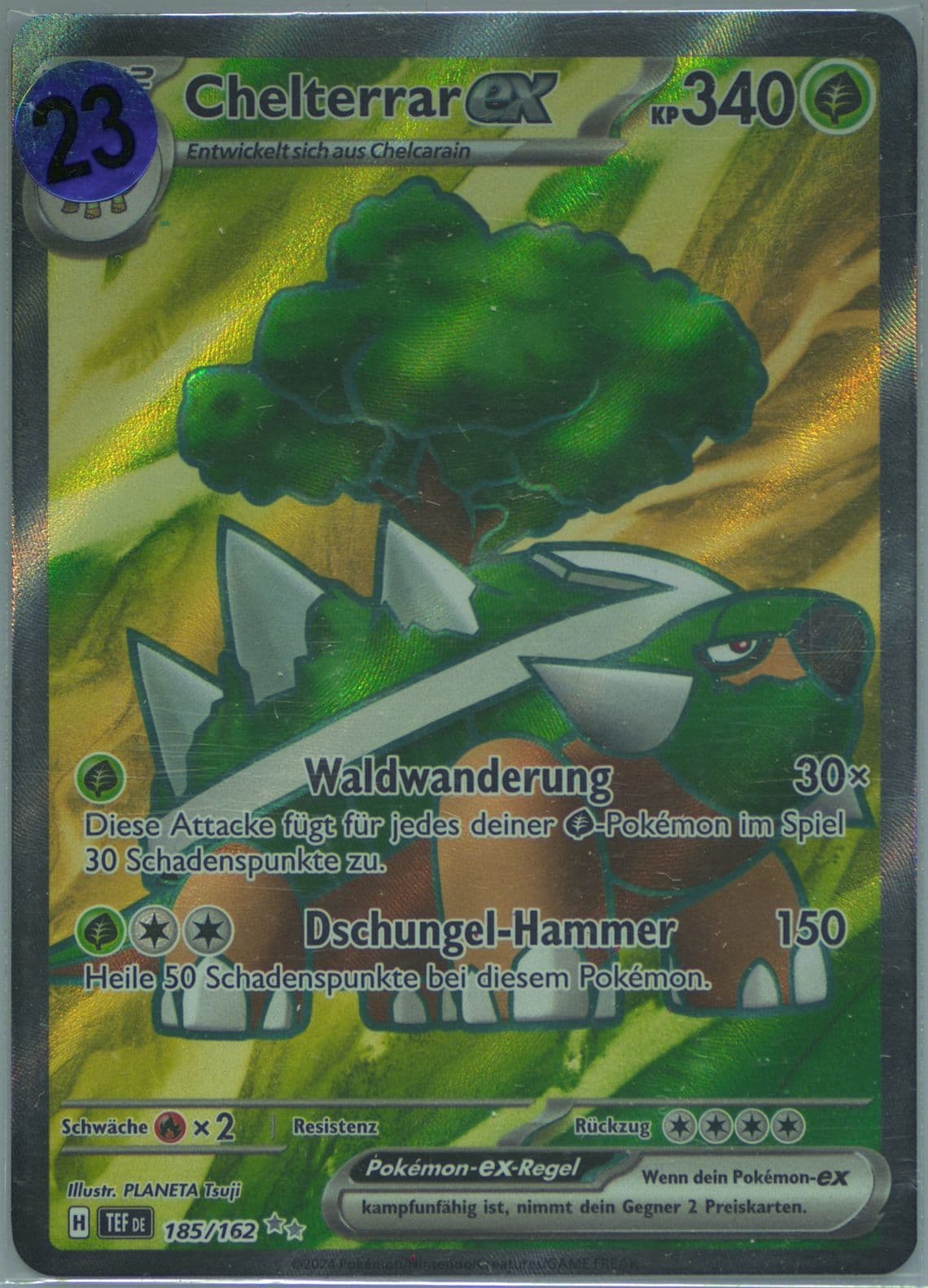 Torterra EX Ultra Rare (185) 2024 Pokemon German Tef de-Temporal Forces