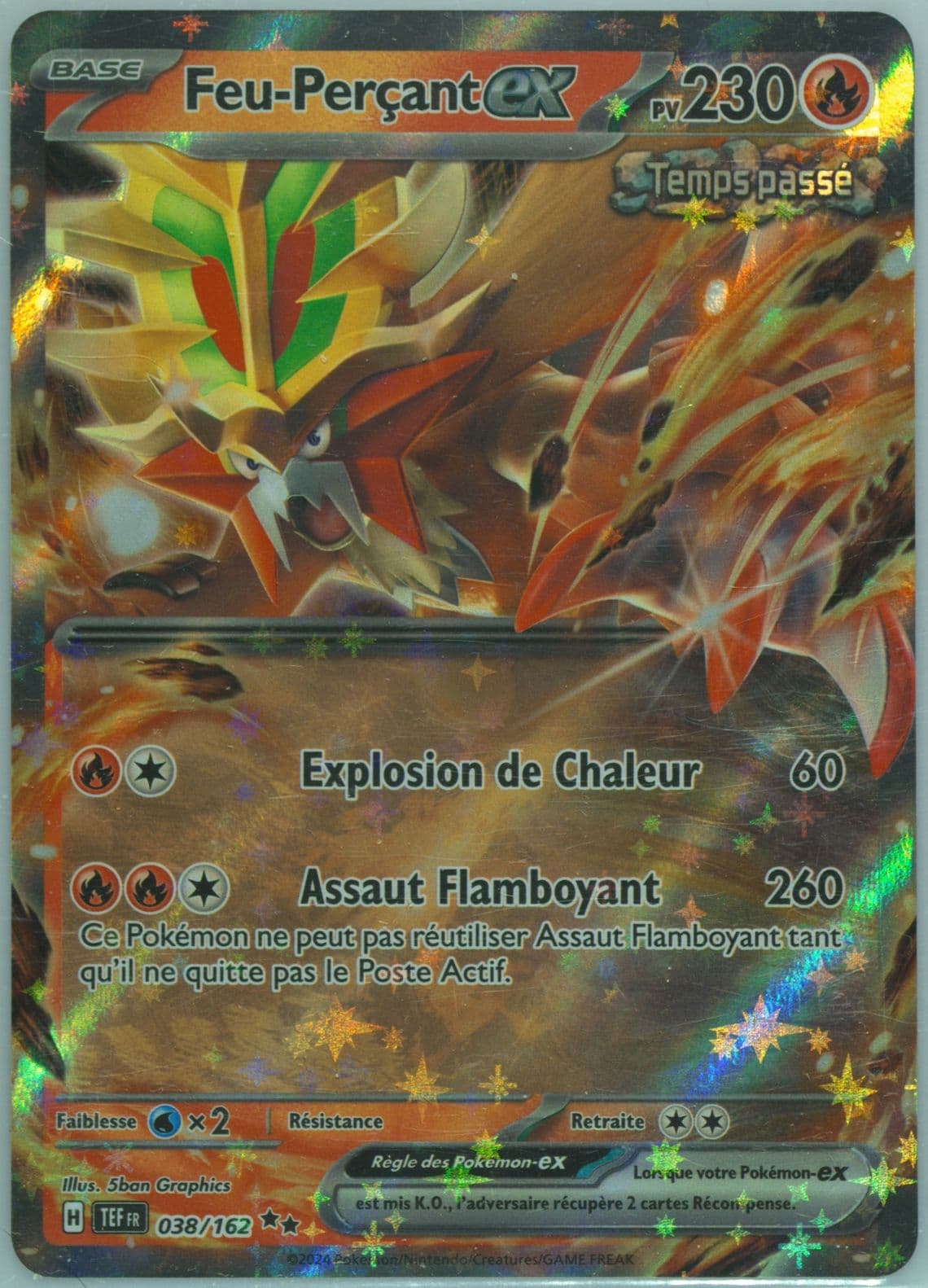 Gouging Fire EX (038) 2024 Pokemon French Tef FR-Temporal Forces