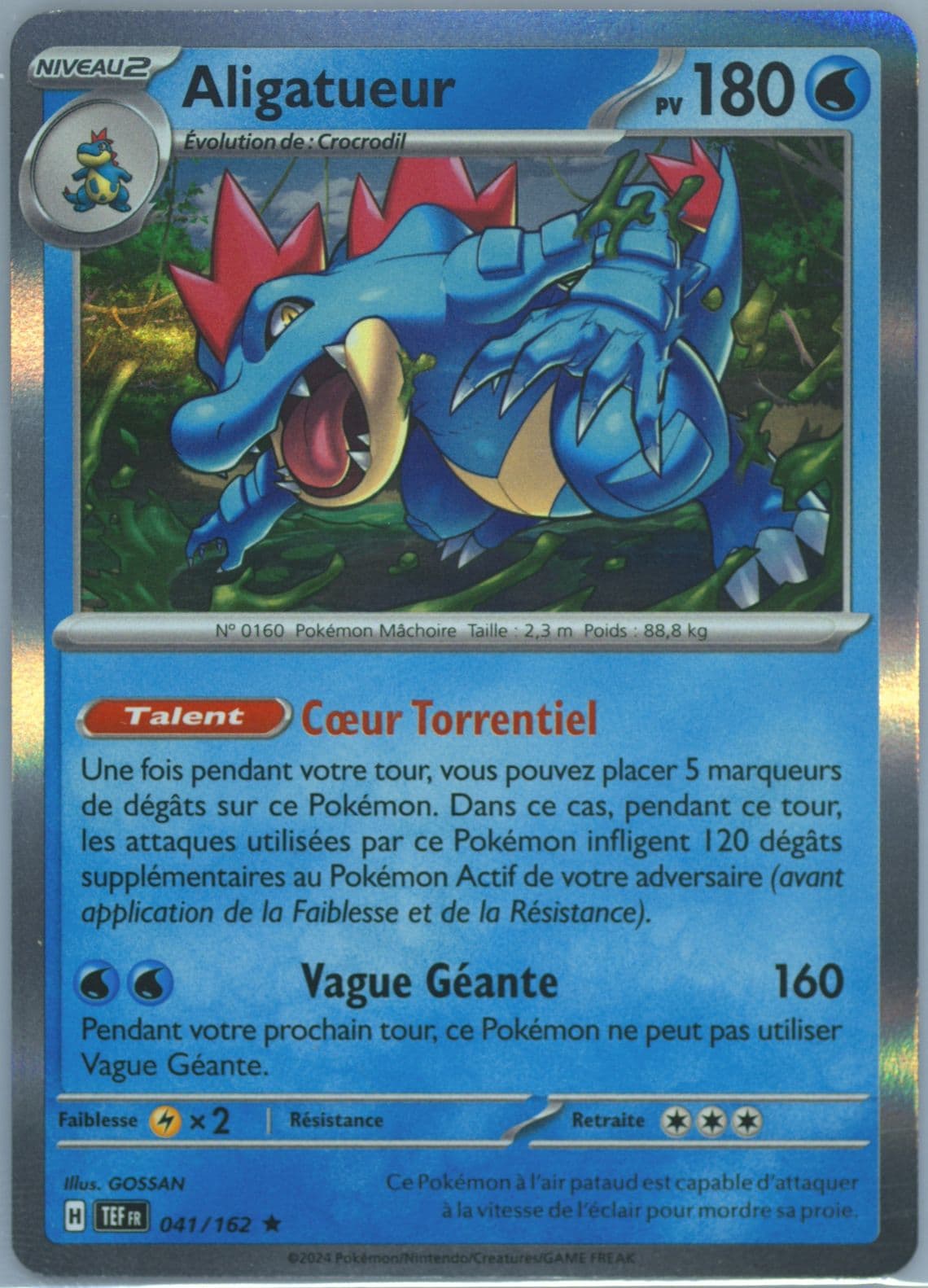 Feraligatr (041) 2024 Pokemon French Tef FR-Temporal Forces