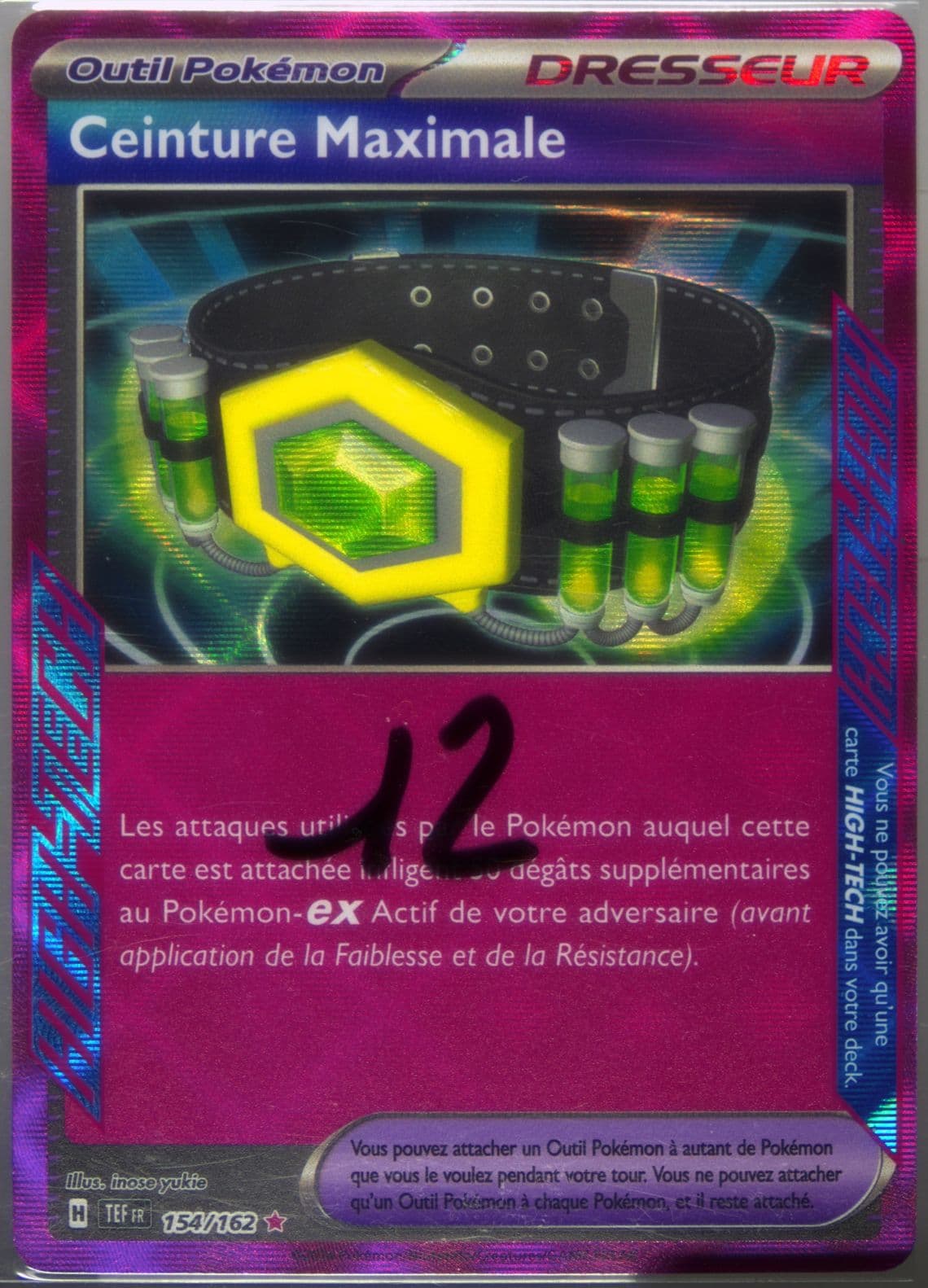 Maximum Belt (154) 2024 Pokemon French Tef FR-Temporal Forces