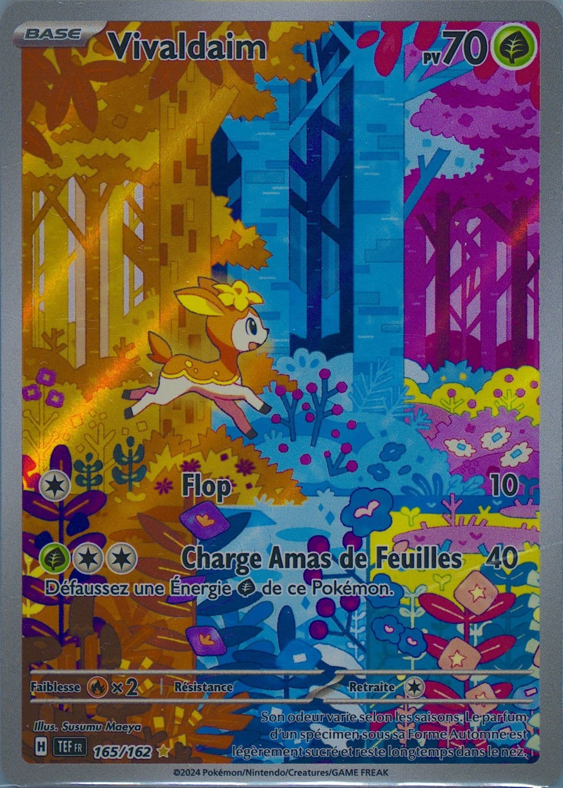 Deerling Illustration Rare (165) 2024 Pokemon French Tef FR-Temporal Forces