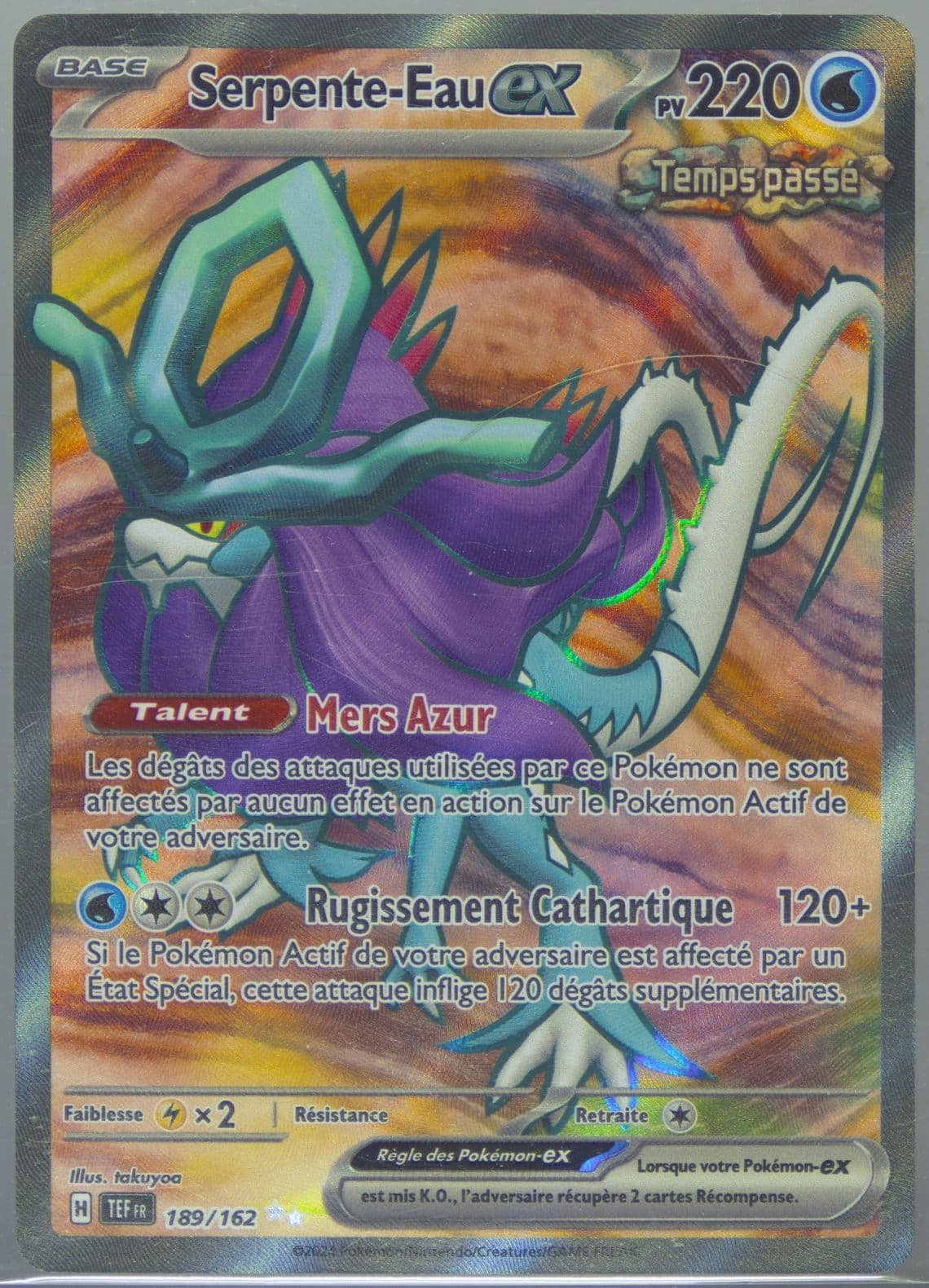 Walking Wake EX Ultra Rare (189) 2024 Pokemon French Tef FR-Temporal Forces