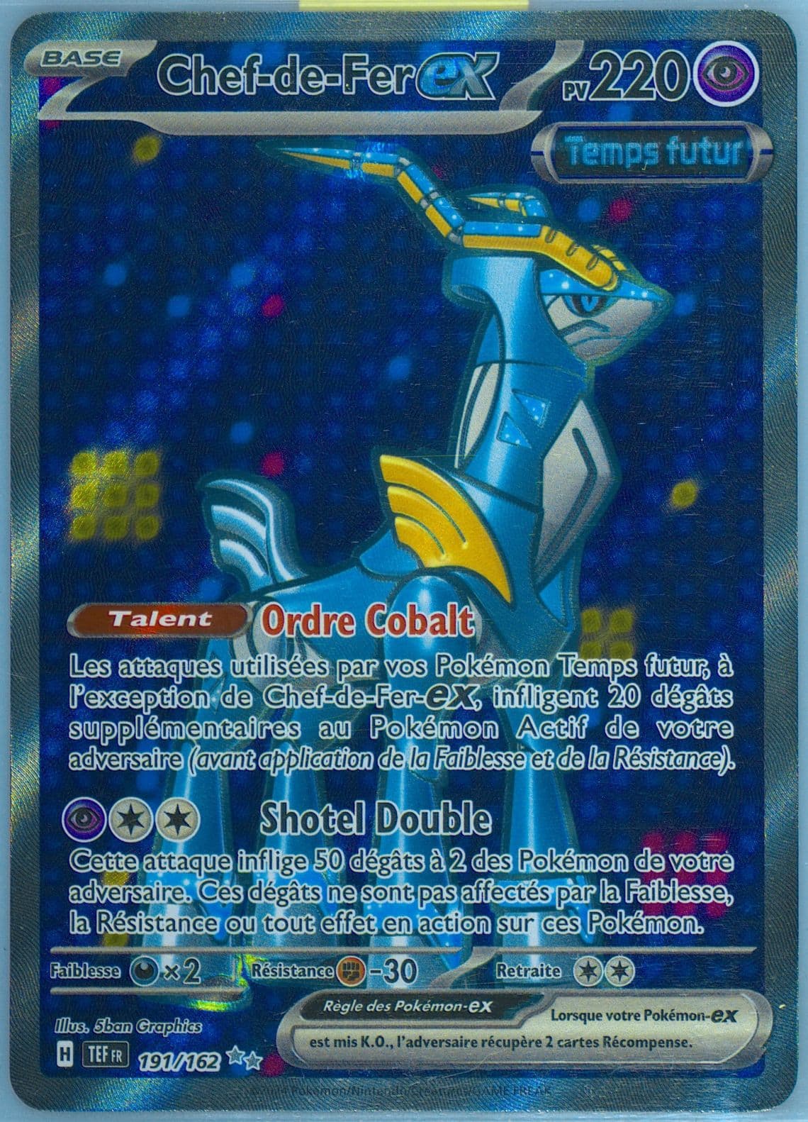 Iron Crown EX Ultra Rare (191) 2024 Pokemon French Tef FR-Temporal Forces