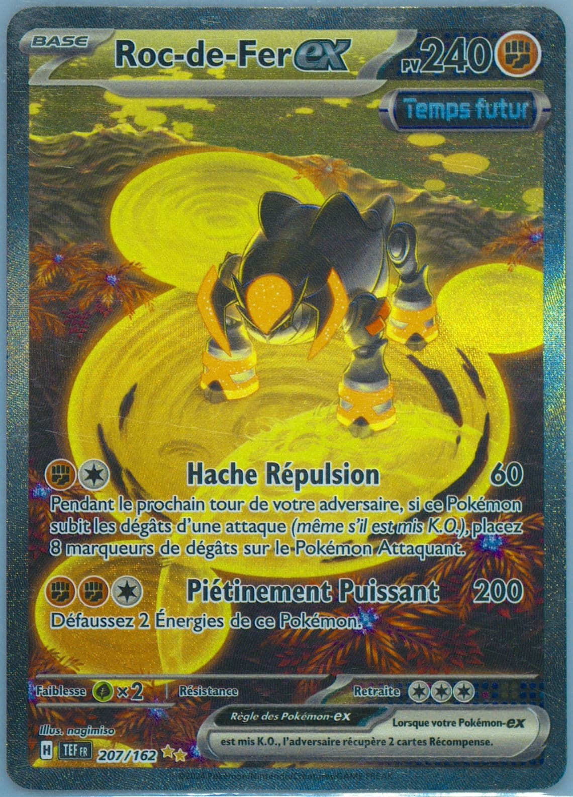 Iron Boulder EX Special Illustration Rare (207) 2024 Pokemon French Tef FR-Temporal Forces