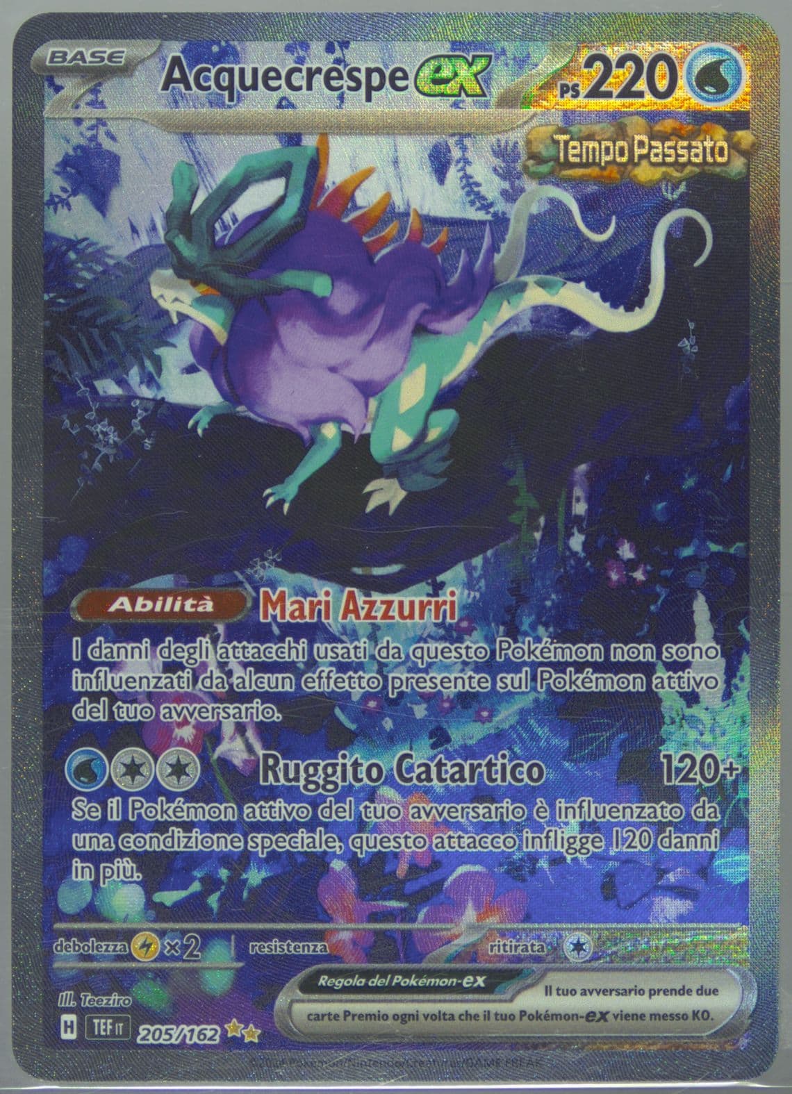Walking Wake EX Special Illustration Rare (205) 2024 Pokemon Italian Tef It-Temporal Forces