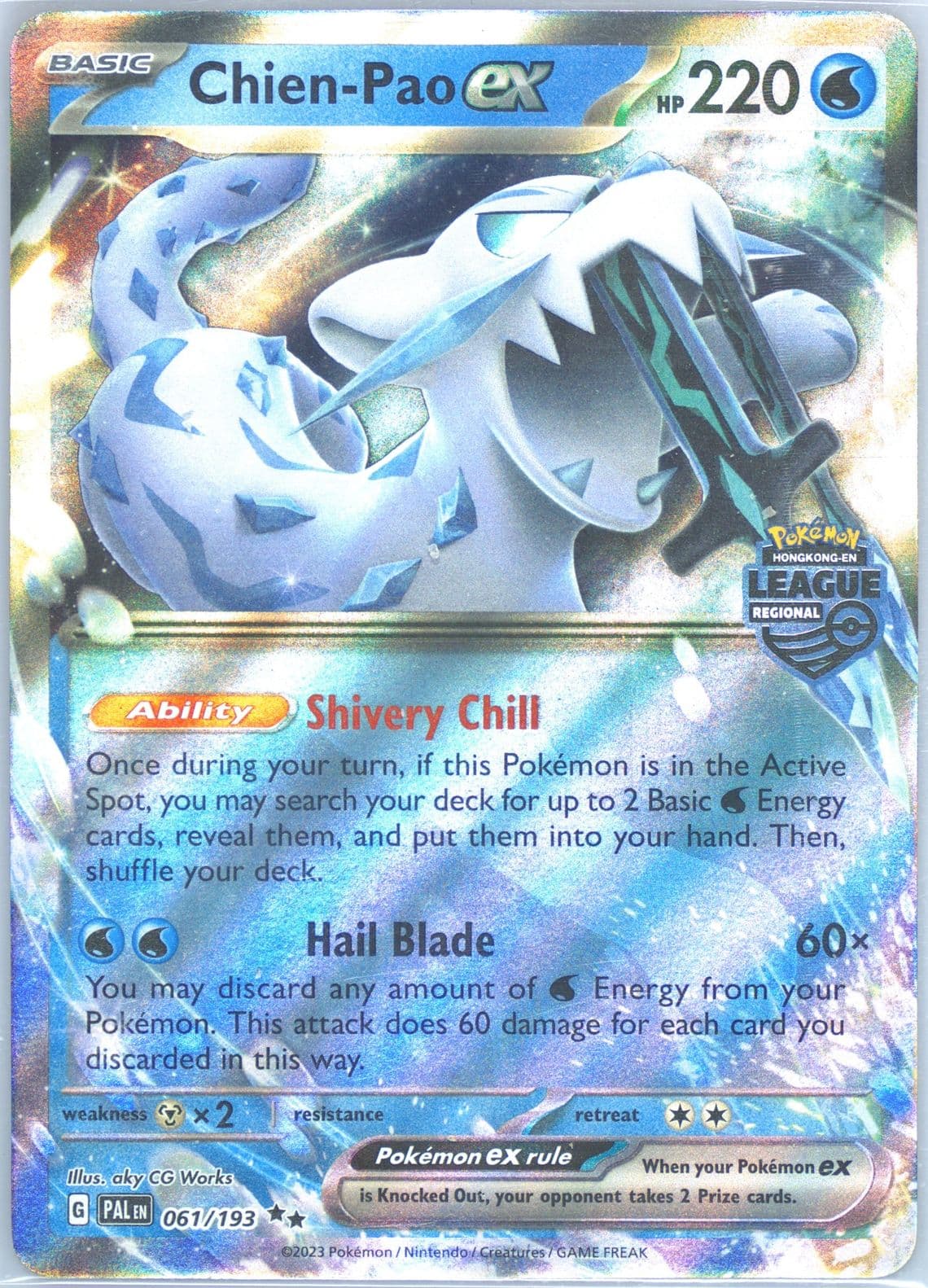 Chien-Pao EX Regional League 2023-2024 Hong Kong-EN Top 4 (061) 2023 Pokemon Pal EN-Paldea Evolved