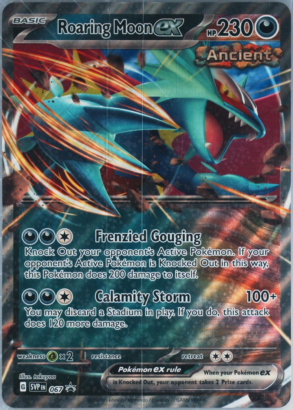 Roaring Moon EX Roaring Moon EX Box-Jumbo (067) 2023 Pokemon Svp EN-SV Black Star Promo