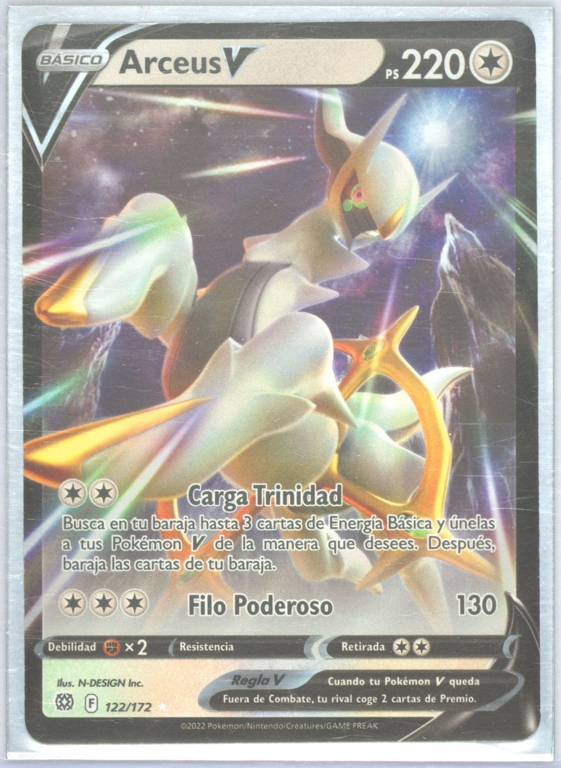 Arceus V Spanish (122) 2022 Pokemon Sword & Shield Brilliant Stars