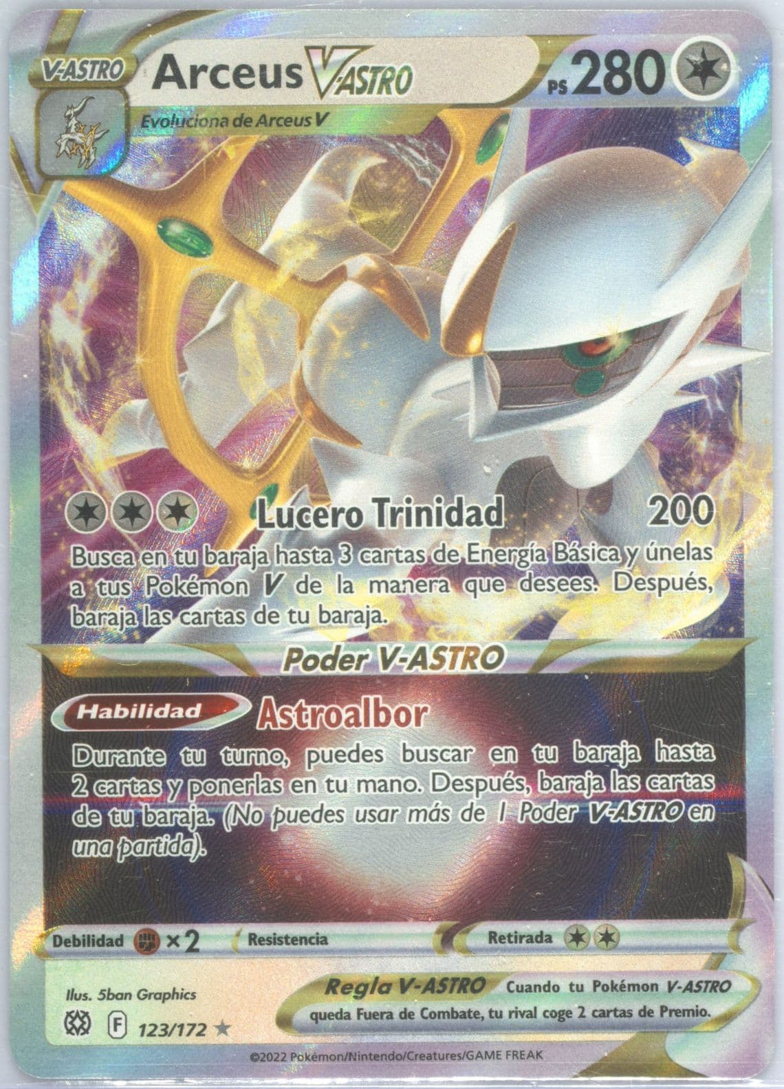 Arceus Vstar Spanish (123) 2022 Pokemon Sword & Shield Brilliant Stars