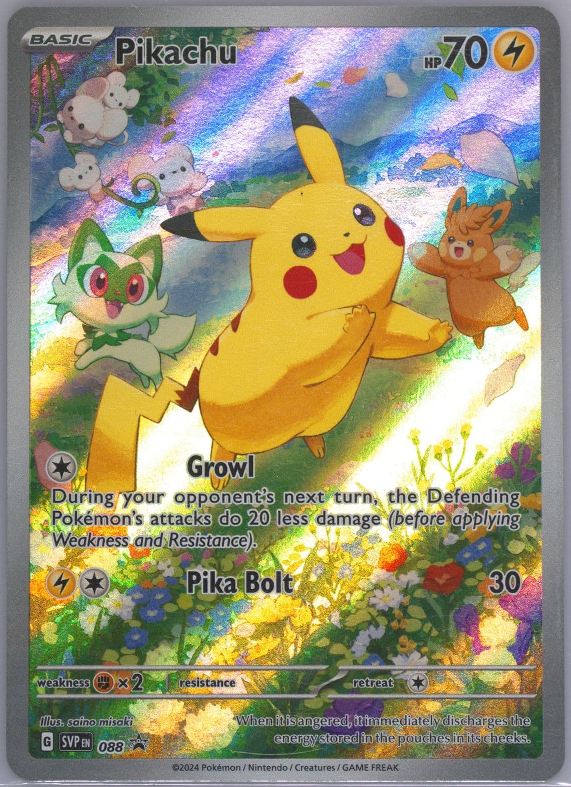 Pikachu Paldea Adventure Chest (088) 2024 Pokemon Svp EN-SV Black Star Promo