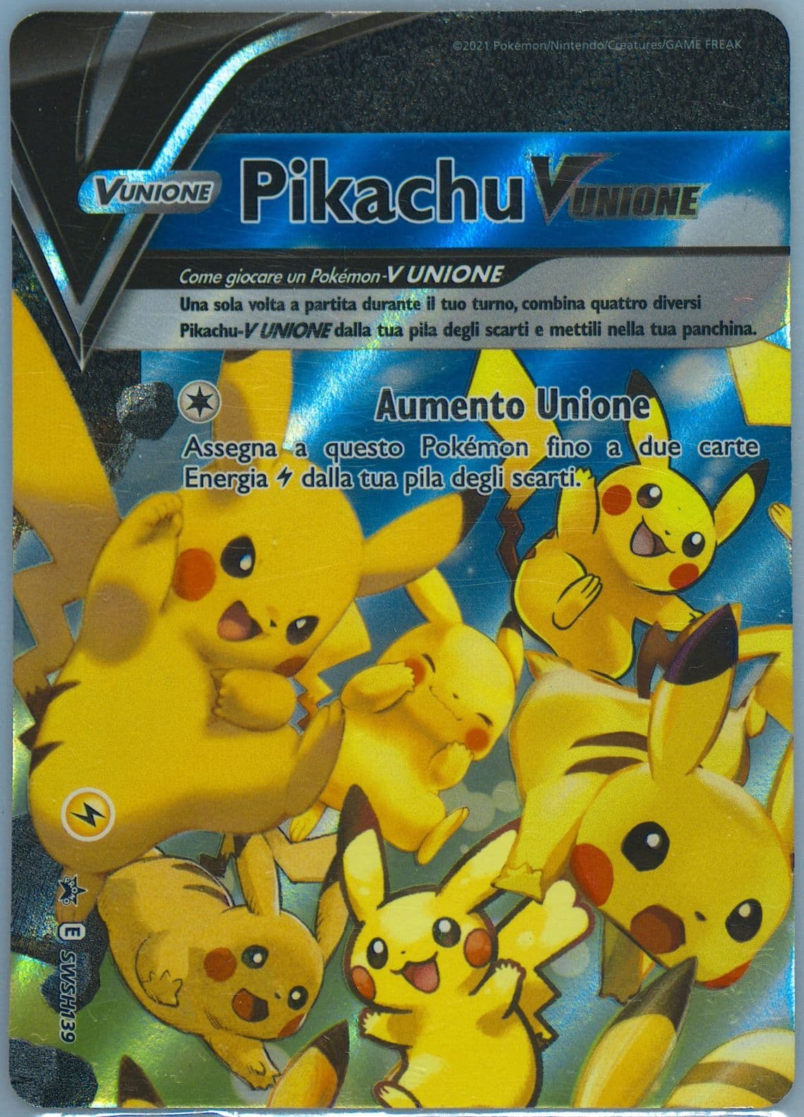 Pikachu V-Union Celebrations Collection-Italian (139) 2021 Pokemon Swsh Black Star Promo