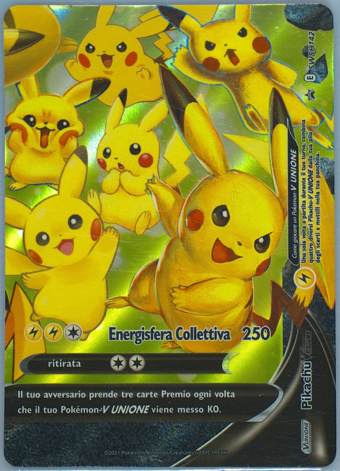 Pikachu V-Union Celebrations Collection-Italian (142) 2021 Pokemon Swsh Black Star Promo