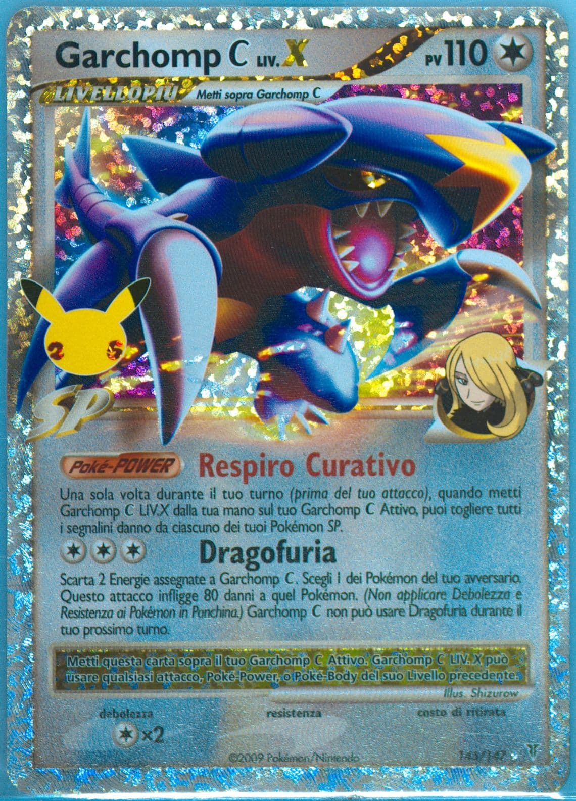 Garchomp C LIV.X-Holo Italian (145) 2021 Pokemon Celebrations Classic Collection